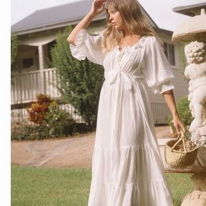 COPY - Hazel & Folk Emmaline Gown | White